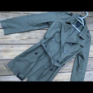 Forever 21 Green Trench Coat